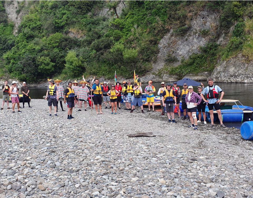 Frogparking team before going river rafting